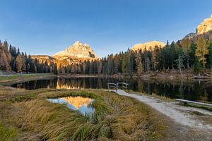 Mountainpeak reflection Lago Antorno