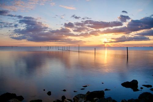 Ijsselmeer mit Sonnenuntergang