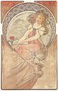Art : Peinture - Art Nouveau Peinture Mucha Jugendstil par Alphonse Mucha Aperçu
