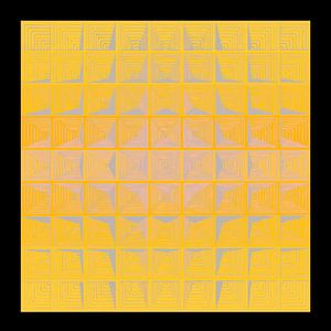 Verner Panton inspirierte Gelbe Abstraktion