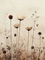 Bloemen in vintage en Japandi stijl