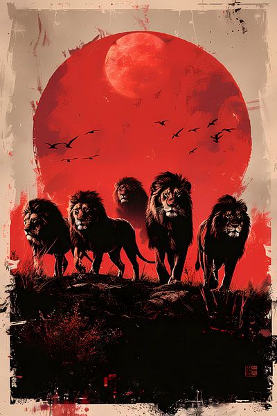 Nuit étoilée avec les Lions par Art & Soul Creations
