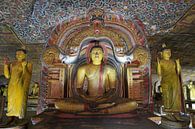 Buddha im goldenen Felsentempel von Dambulla von Antwan Janssen Miniaturansicht