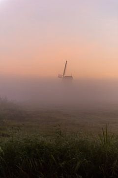 Nederlandse molen - Zonsopkomst - van Tim Visual Storyteller