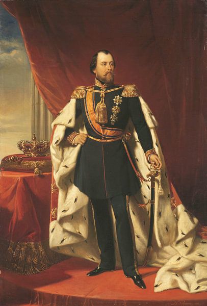 Koning Willem III (1817-90), koning der Nederlanden, Nicolaas Pieneman van Marieke de Koning