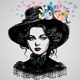 Black widow butterfly by DigitalArtForYou