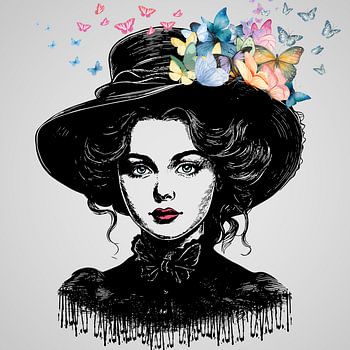 Schwarze Witwe - Schmetterling