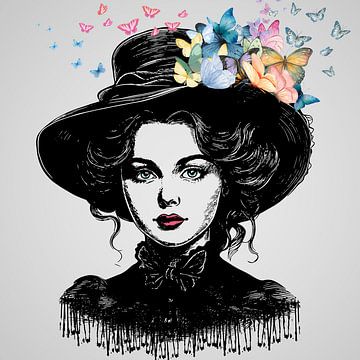 Schwarze Witwe - Schmetterling