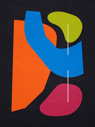 Organic abstract art - colours tones