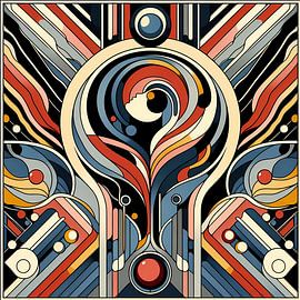 Peinture abstraite Art déco