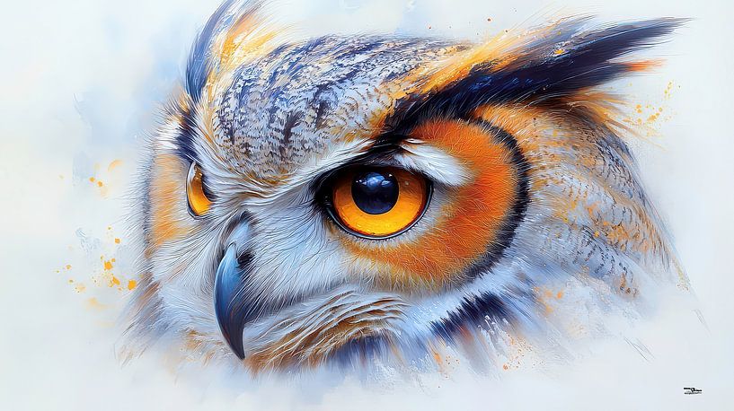 Eule - Steinkauz von Gelissen Artworks