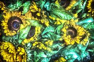 Kirlian aura Aufnahme von Sonnenblumen von MPfoto71 Miniaturansicht