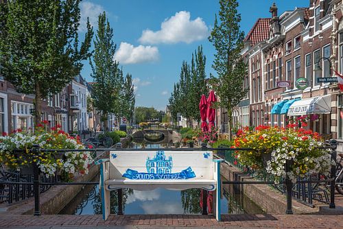 Plateelbankje in Gouda
