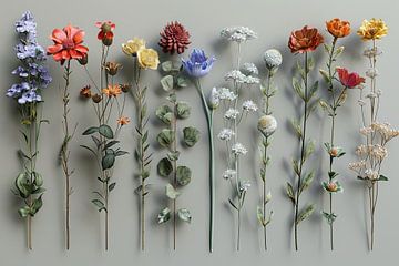 Blumenkunst an der Wand von Egon Zitter