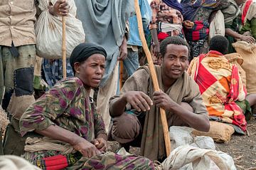 Ethiopië: Marktkoopvrouw (Dogoro) van Maarten Verhees