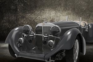 Retro-Wagenfront grau