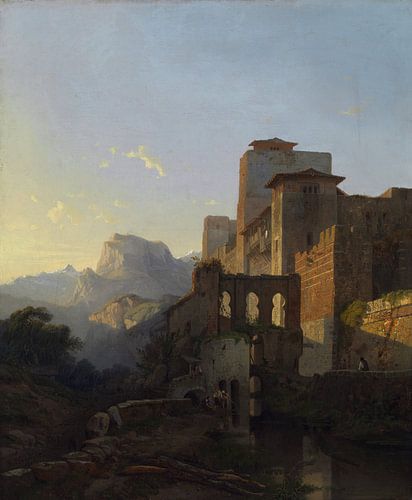 Landschap in Ugijar (Zuid-Spanje), François Bossuet, 1850
