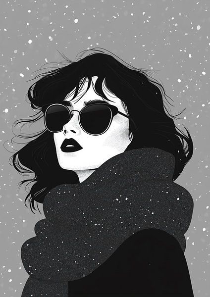 Portrait d'hiver en vintage par Liv ter Riet