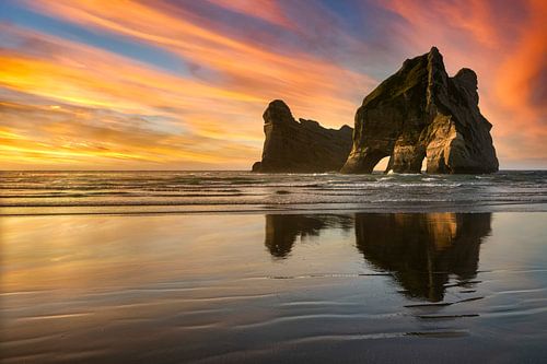 Wharariki Beach, Neuseeland von Markus Lange