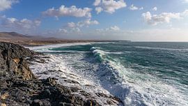 Die Nordwestküste Fuerteventuras bei El Cotillo. von Jaap van den Berg