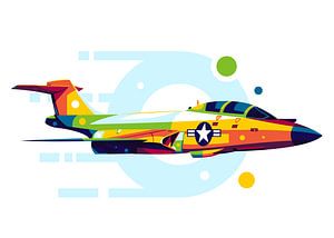 F-101 Voodoo in der Pop-Art