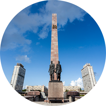 Monument Geroicheskim Zashchitnikam Leningrada in St Petersburg, Rusland van WorldWidePhotoWeb