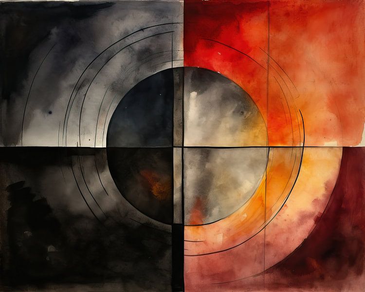 Minimalistisch Abstract 115998 van Abstract Schilderij
