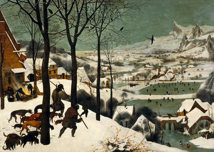 The Hunters in the Snow, Pieter Bruegel the Elder by Masterful Masters