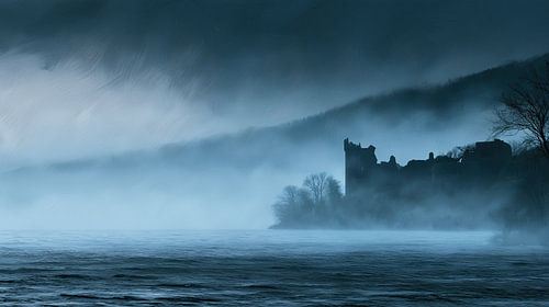 Loch Ness, Scotland – abstract panorama