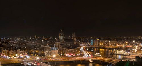 Nightfall over Amsterdam