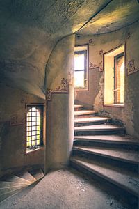 Escalier du château sur Truus Nijland