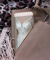 Classic wedding dress despite its modern taste