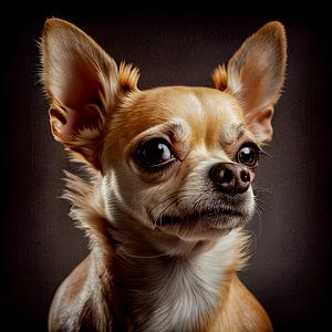 Portret van een Chihuahua Illustratie van Animaflora PicsStock