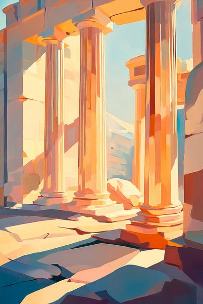 Antique columns by Poster Art Shop