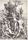 Herkules an der Kreuzung, Albrecht Dürer von De Canon Miniaturansicht