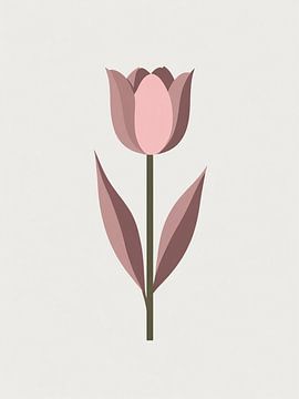 Mauve Tulpe Eleganz von Giandra Safaraz