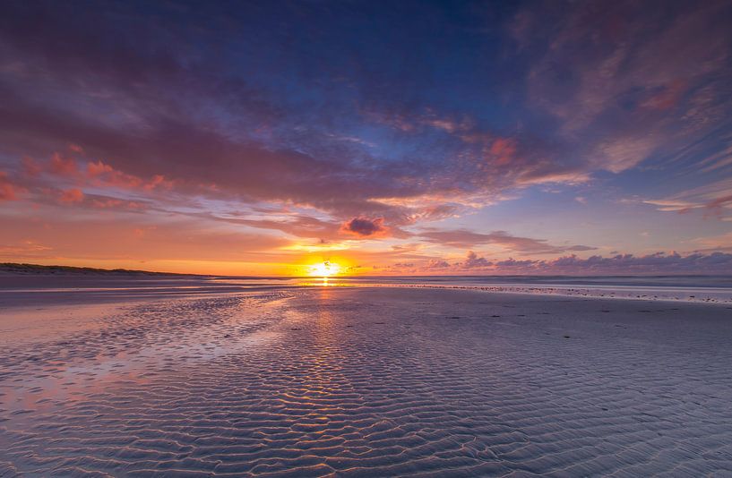Landscape sunset beach von Marcel Kerdijk