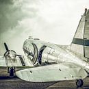 Douglas DC-3 propeller vliegtuig met vintage retro look van Sjoerd van der Wal Fotografie thumbnail
