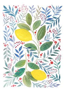 Wenn das Leben dir Zitronen gibt | Aquarellmalerei
