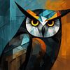 Oiseau : Owl Modern sur Peintures accrocheuses