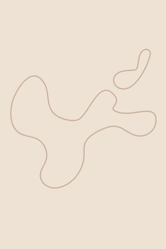 Island Beige Abstract Illustration