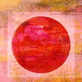 Dream Circle Orange Pink by Claudia Gründler