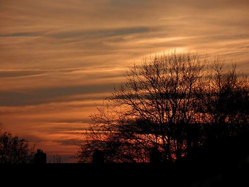 Nederland zonsondergang