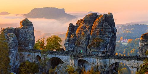 Sunrise at the Bastei Bridge