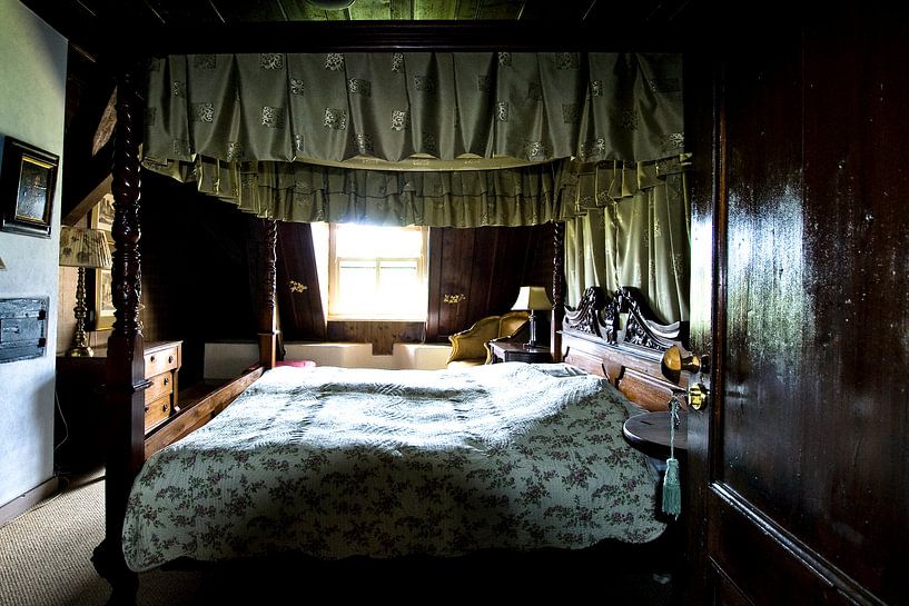 Picture of a bedroom in a castle. by Therese Brals