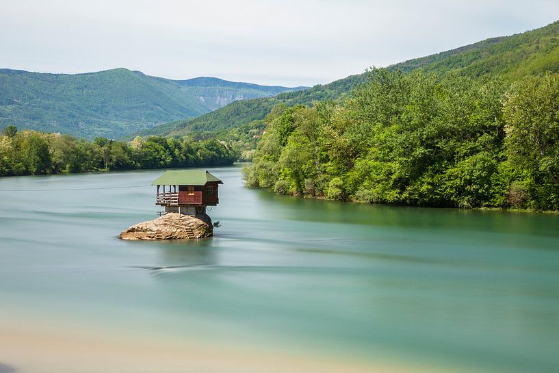 Serbien Hütte am Fluss von Frank Peters