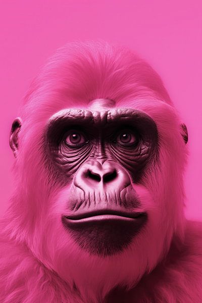 Gorilla pink by Wall Wonder