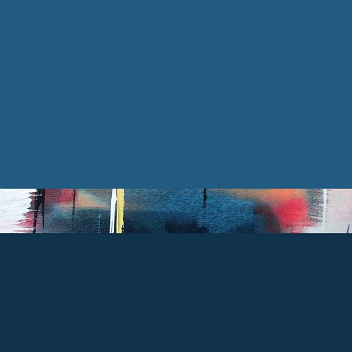 Abstrakte Farbfelder / blau grün