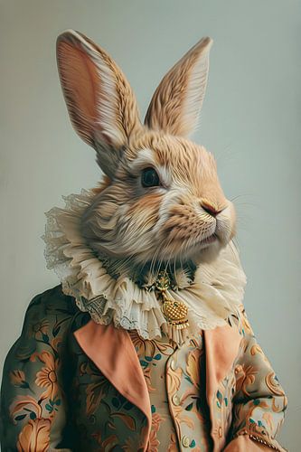 Portrait of Rabbit by But First Framing