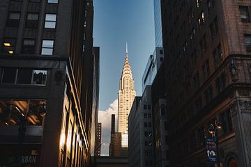 Lichten op Chrysler Building van Milan Markovic